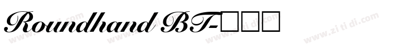 Roundhand BT字体转换